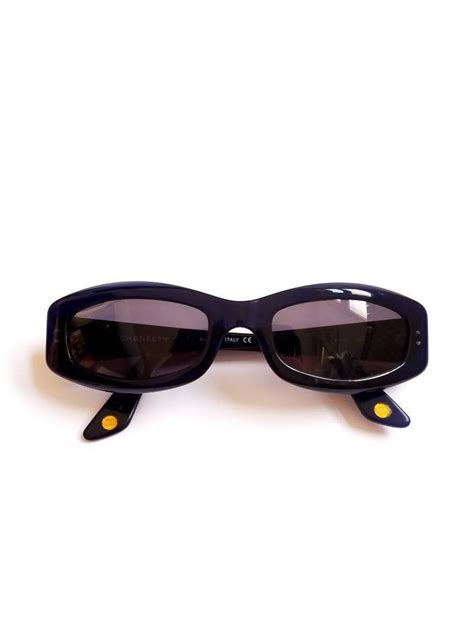 RARE Vintage Chanel black Gold 5014 CC sunglasses 